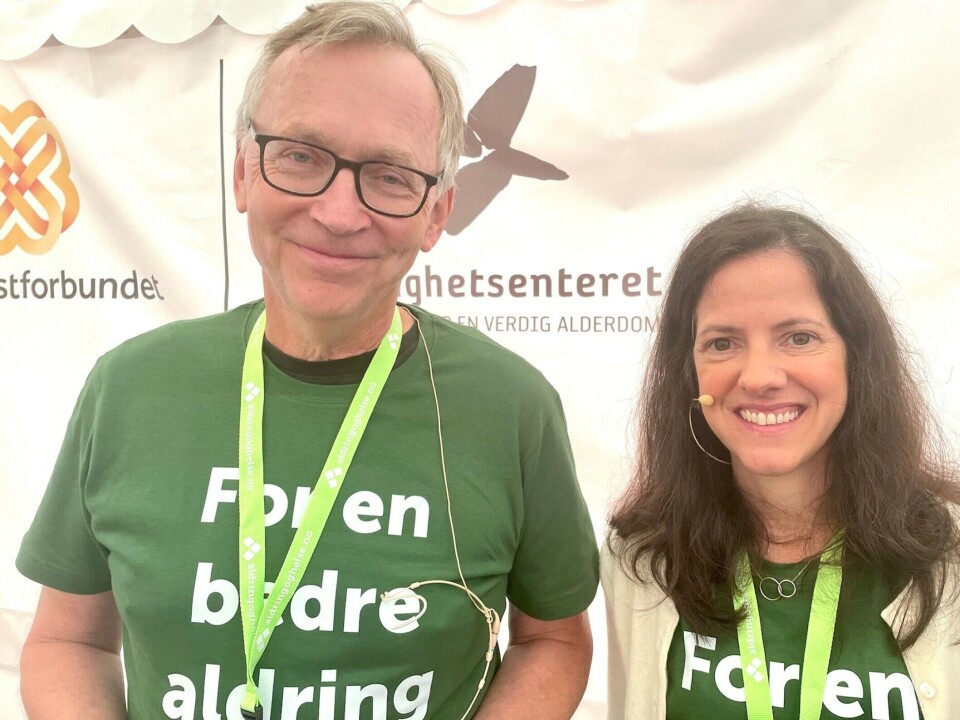 Eivind Aakhus and Maria Lage Barca are studying mental health among the elderly.