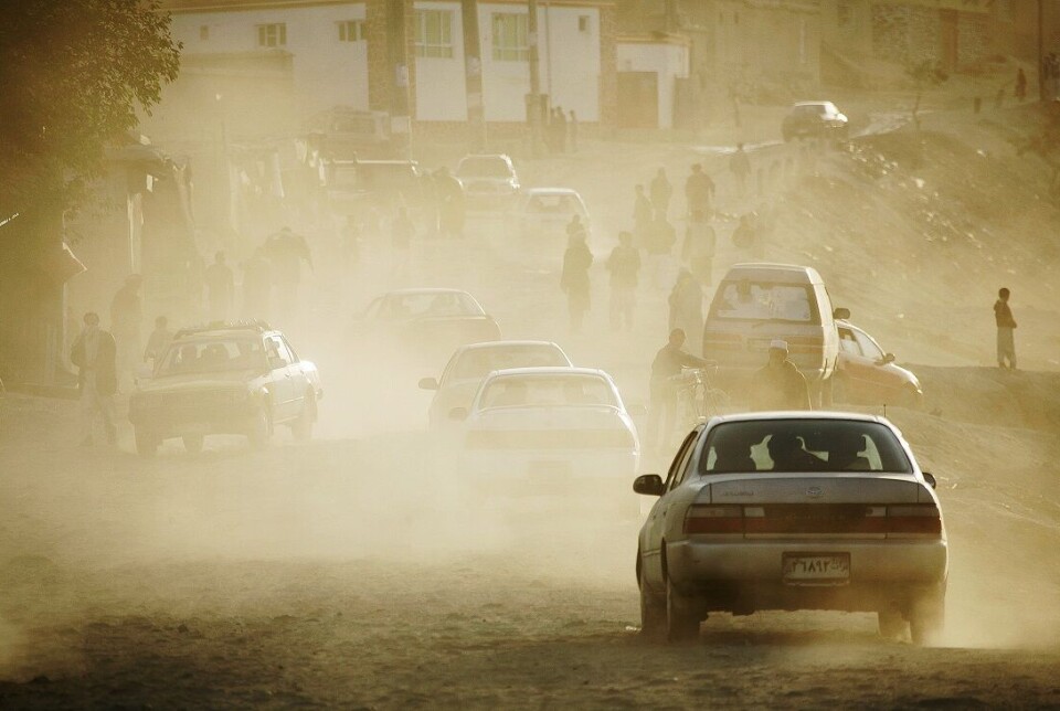 From a street in Kabul.