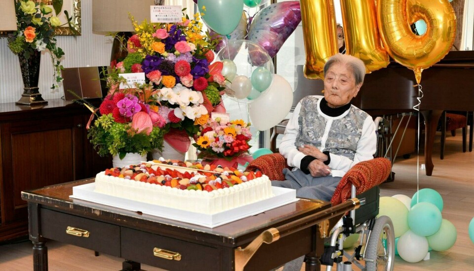 Tomiko Itooka celebrates her 116th birthday in the Japanese city of Ashiya in May 2024.