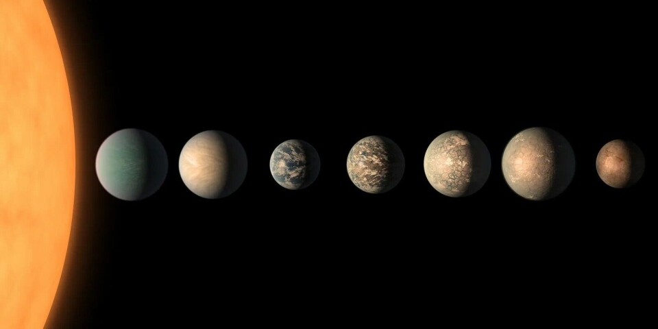 There are eight rocky worlds in the Trappist-1 system.