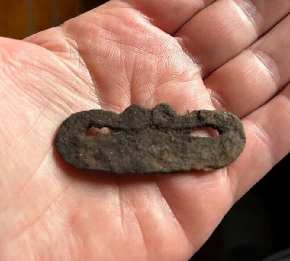 A fire striker of the type used during the Viking Age.