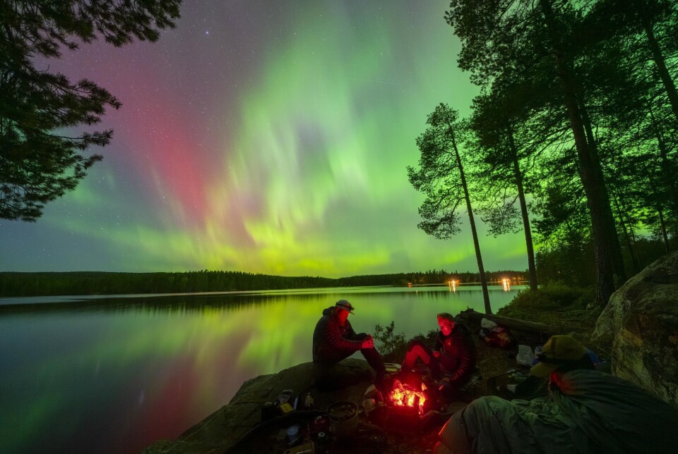 Northern lights over a fjord in Eastern Norway in September. For 30,000 years, people have been both fascinated and frightened by the northern lights.