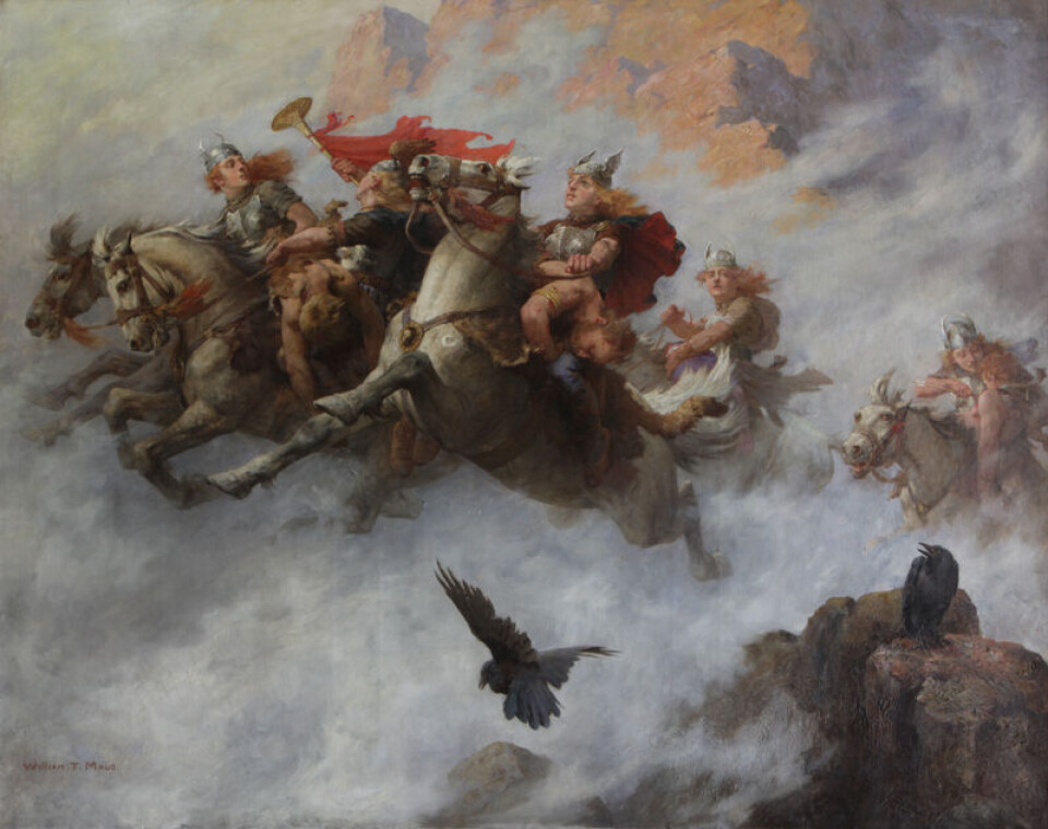 The Valkyries were warrior goddesses who resided in the realm of the dead. They rode through the air to retrieve fallen warriors.