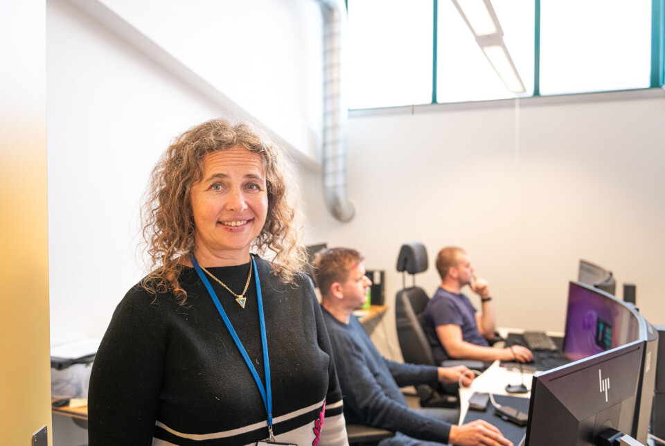 Linn Cecilie Moholt, director of the Digital Department, at the operation centre in Bergen.
