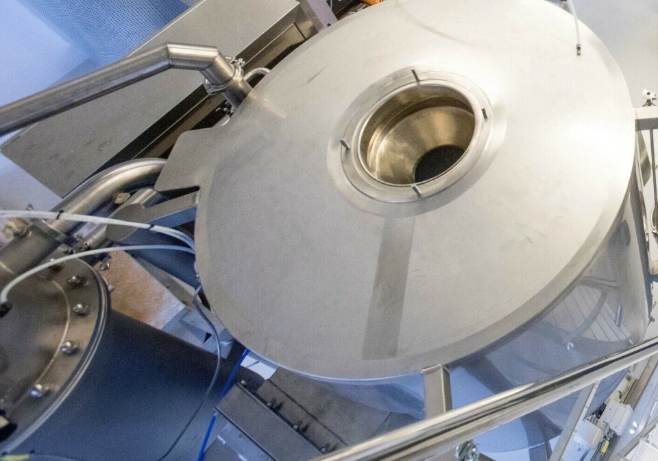 The raw materials are fermented in a process similar to brewing beer.