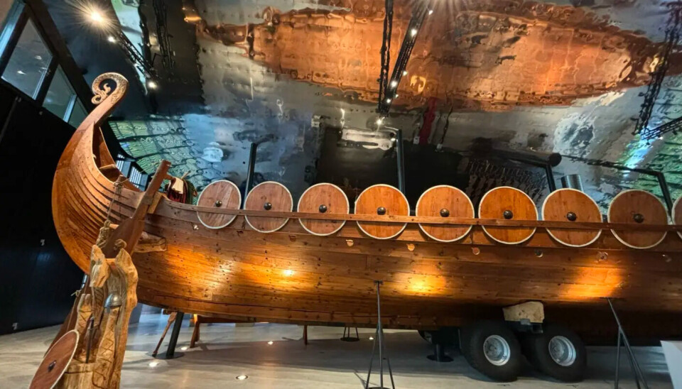 The replica of the Myklestad Ship is usually on display at the Sagastad Viking Center in Nordfjordeid. The ship is 30 metres long and outfitted with 48 shields.