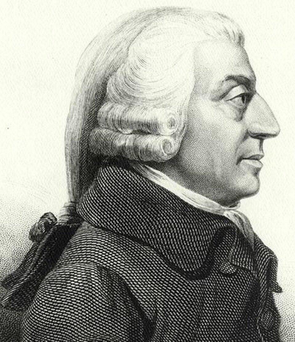 Adam Smith (1723-1790) was born in Scotland and was a renowned philosopher in his time. He is later regarded as the father of the field of economics.