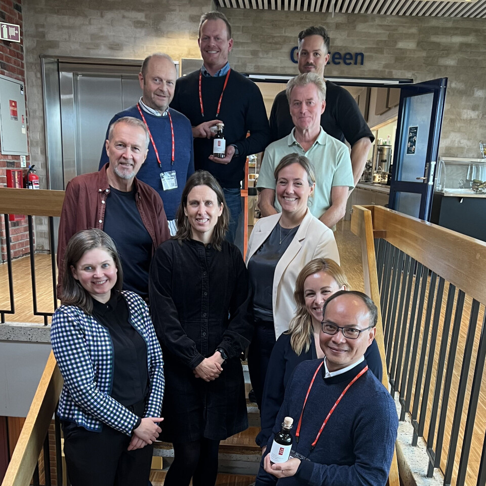 The Fish Sauce project group gathered for a final meeting at Nofima. Here, they were presented with samples of the fish sauce developed through the project.