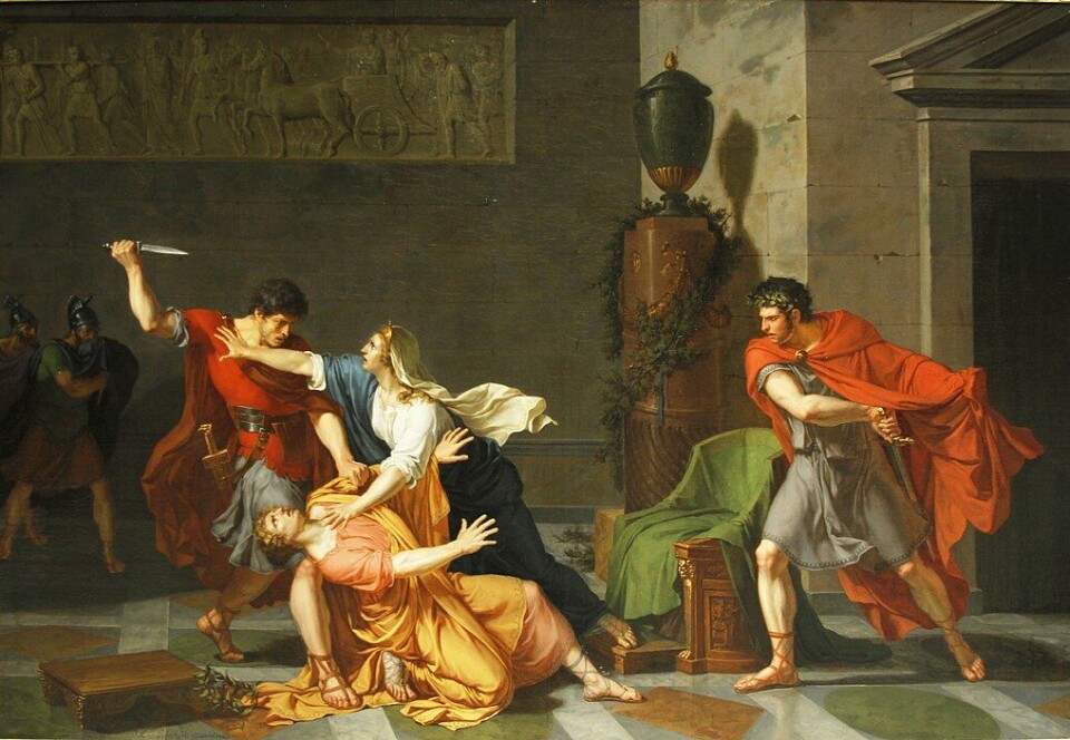 This is how artist Jacques Augustin-Catherine Pajou imagined the assassination of Geta.