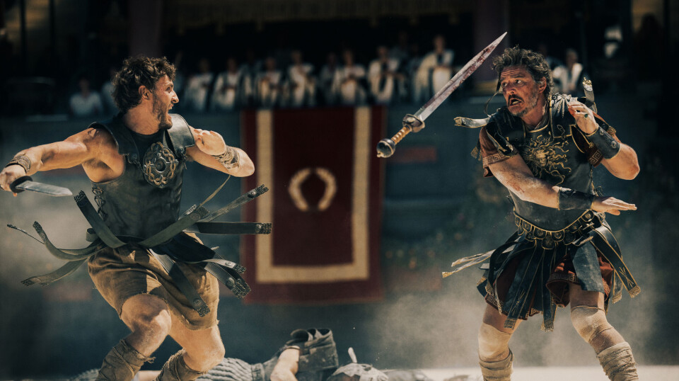 Paul Mescal plays Hanno and Pedro Pascal plays Marcus Acacius in the film “Gladiator II”.