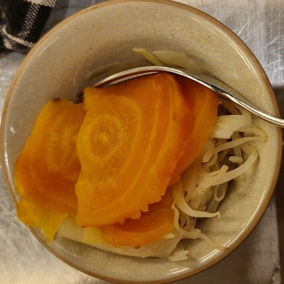 A selection of pickled vegetables was a common side dish.