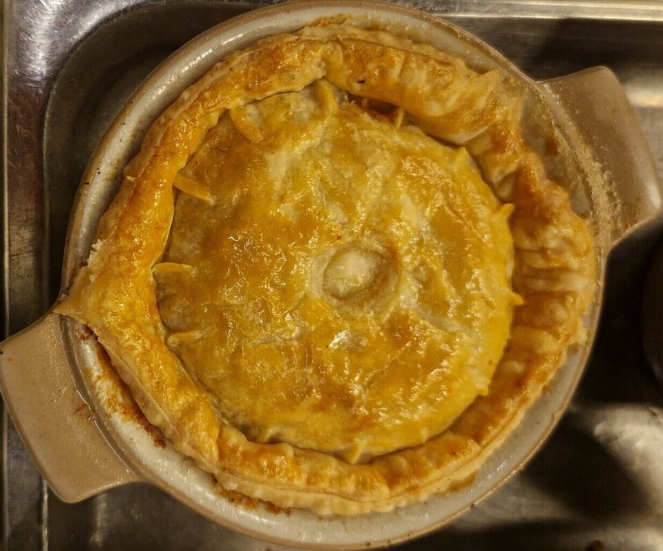 Chicken pâté was dish number four. Game, such as wild duck or pheasant, was usually served after the main meat course.