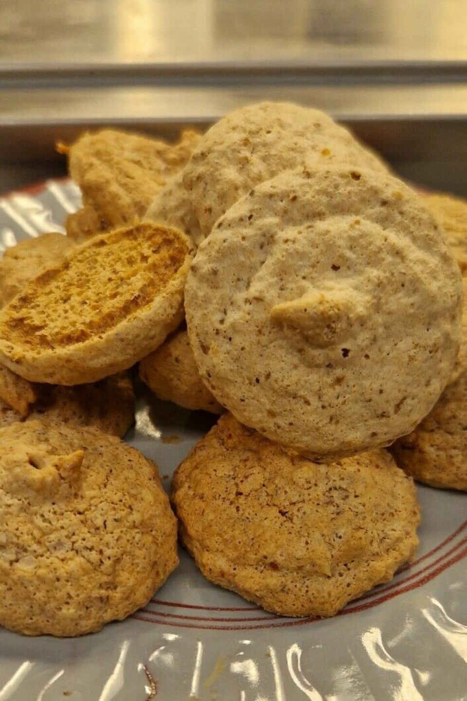 Brown macaroons.