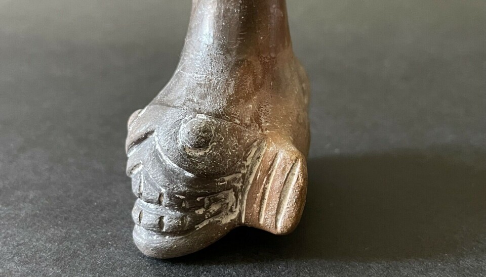 The skull-like design on the whistle may have represented a god of the underworld.