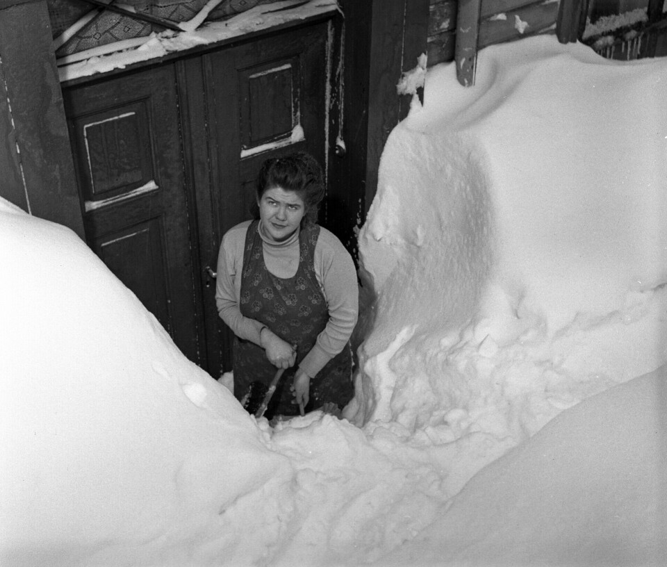 The winter of 1954 was extreme. It snowed for 23 days in Southern Norway.