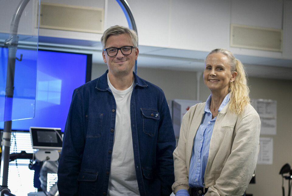 Professor Bjørge Herman Hansen and Associate Professor Hilde Lohne-Seiler in the laboratory at Spicheren Fitness Centre.