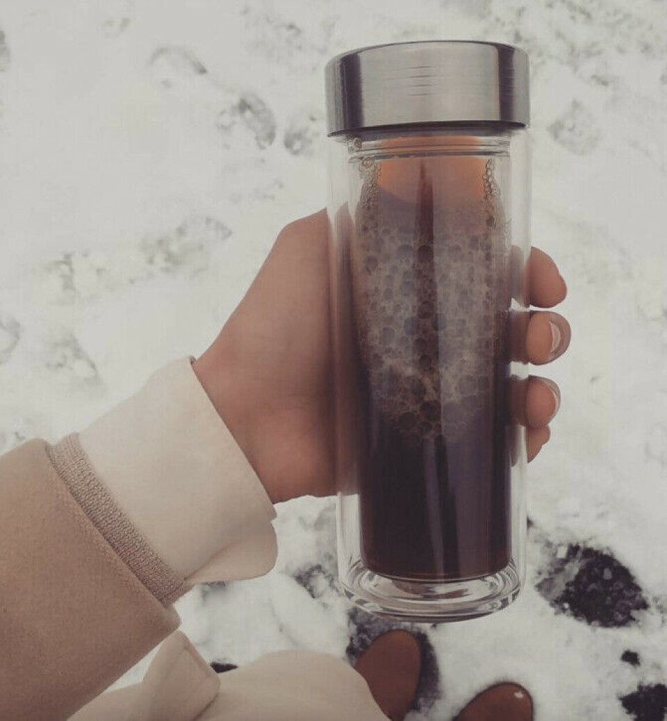 Kristine Ullaland always carries a water bottle in her bag. This means she can say no to paper cups and plastic bottles.