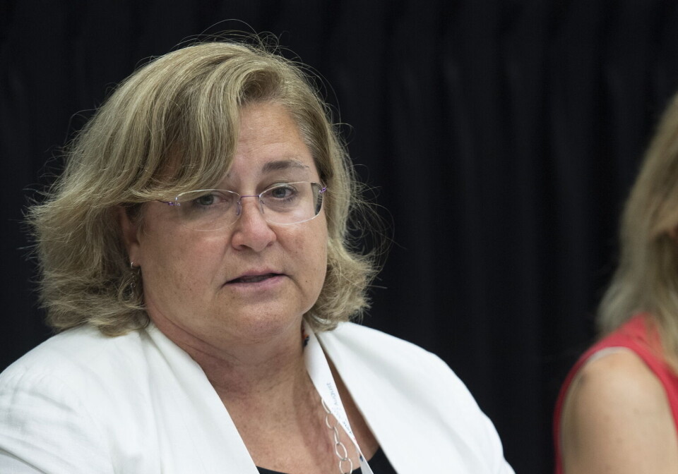 Meg Doherty is the director of WHO's Department of Global HIV, Hepatitis and Sexually Transmitted Infections Programmes. Nærbilde av kvinne under en debatt.
