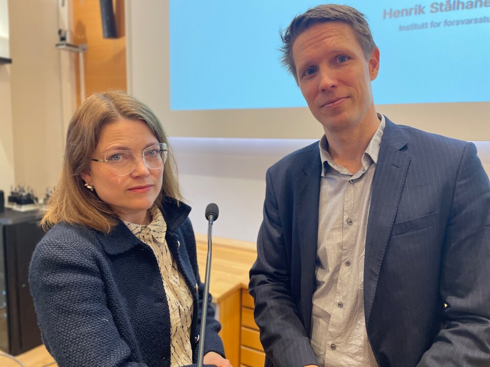Heidi Østbø Haugen and Henrik Stålhane Hiim were two of several researchers who participated in a seminar on China this week.