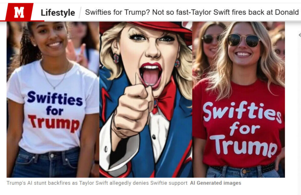 Swifties for Trump? Unlikely.