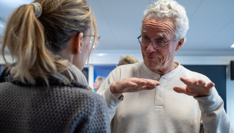 Rasmus Hansson attended the launch of the risk report in Bergen.