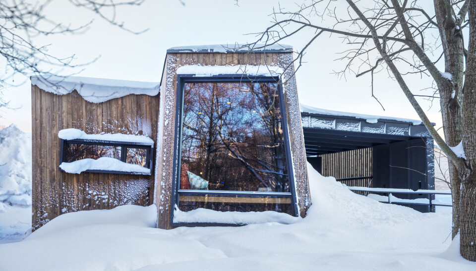 The Outdoor Care Hospital at Rikshospitalet. The cabin, located just a few metres from the hospital, was designed by Snøhetta architects.