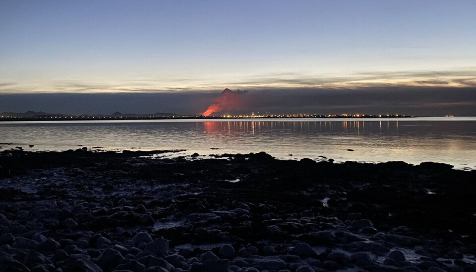 Beneath Iceland is a mantle plume that rises from the Earth’s interior, fueling volcanic activity and hot springs on the island. This photo captures a recent volcanic eruption.