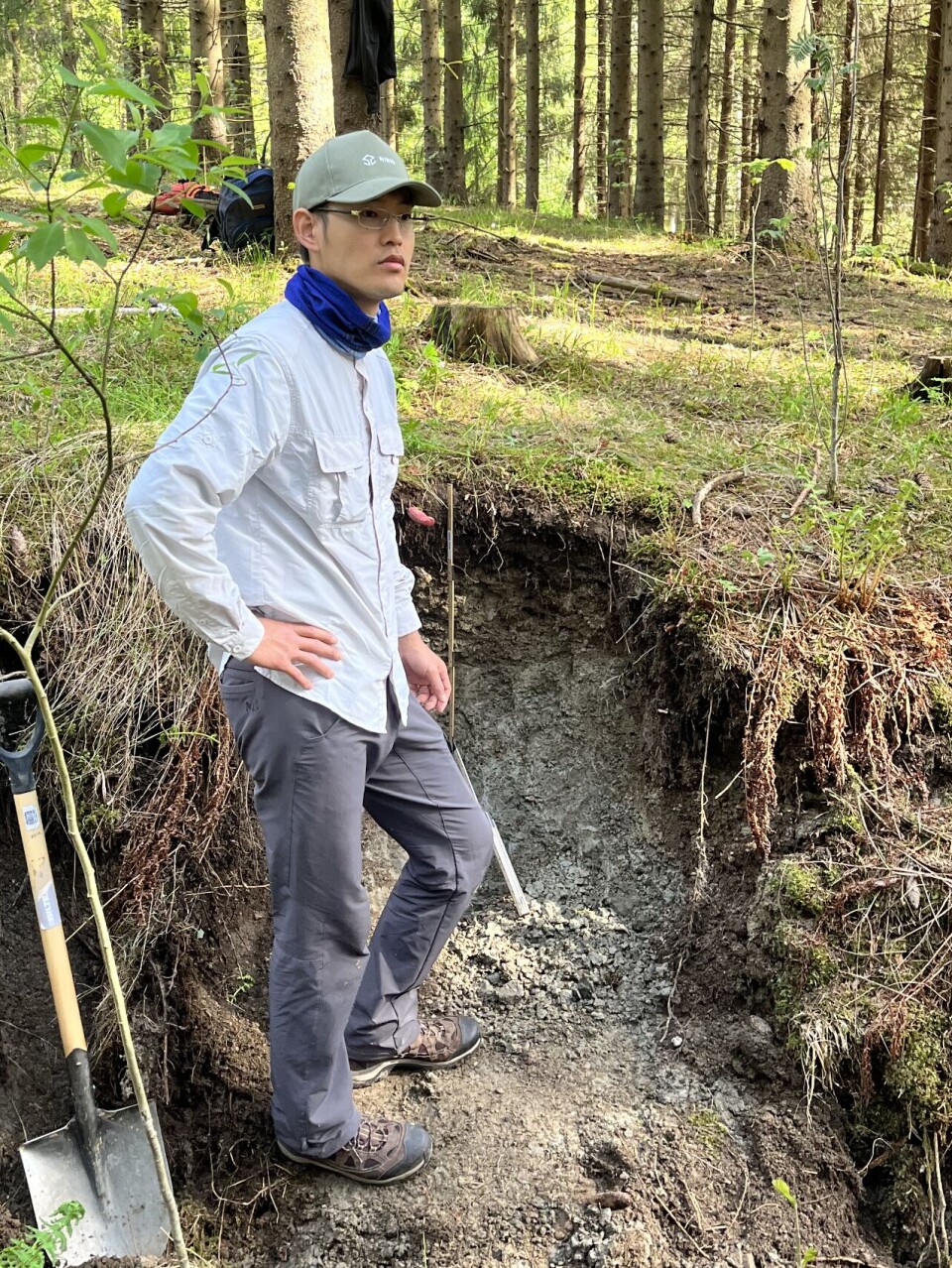 Researcher Shun Hasegawa leads the Norwegian Soil Carbon Monitoring Programme.