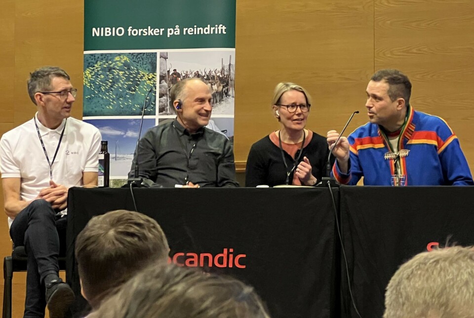 Photo from the conference, with NIBIO researcher Svein Morten Eilertsen on the far left.