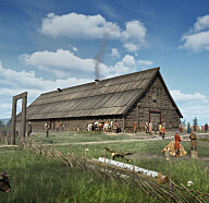 The size of this longhouse suggests powerful rulers existed in Norway long before the Viking Age