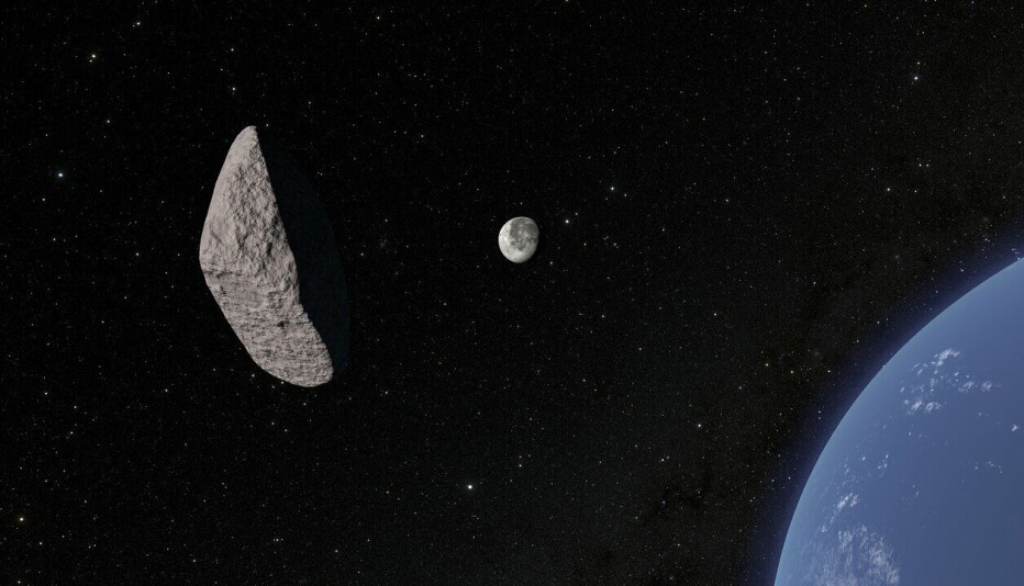 What happens if the asteroid collides with the Moon?