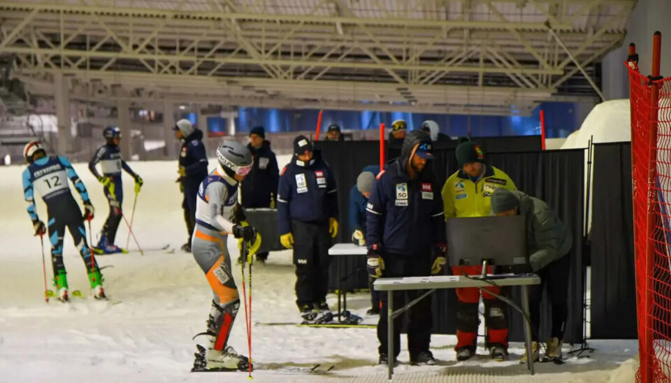 The alpine skiers who participated over several days at the Snø ski hall were competing at a high national and international level.