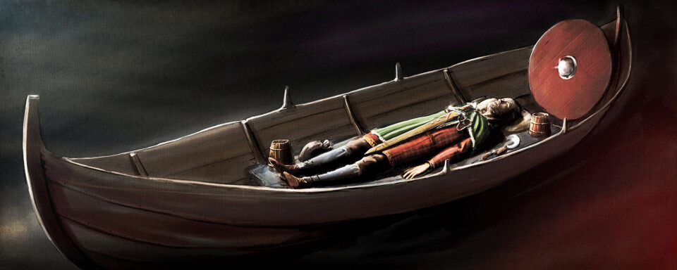 The Viking's boat at Hals is not so different from this boat found in a grave in Tingvoll in Møre og Romsdal. The boat is five metres long.