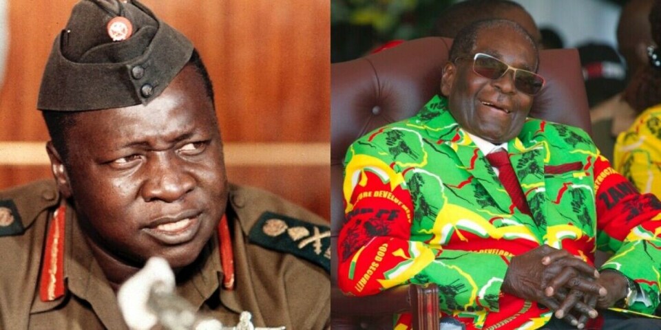 In Africa, both dictators Idi Amin in Uganda and Robert Mugabe in Zimbabwe were eventually forced to step down.