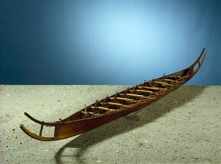 Large boats like this may have been used for the journey across the North Sea thousands of years ago.