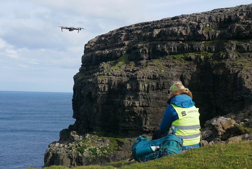 The researchers have mapped the geology of the Faroe Islands using drones.