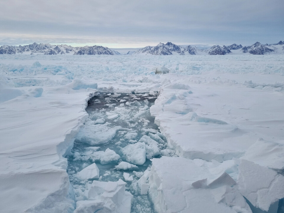 In densely packed ice, locating leads is necessary to get anywhere.