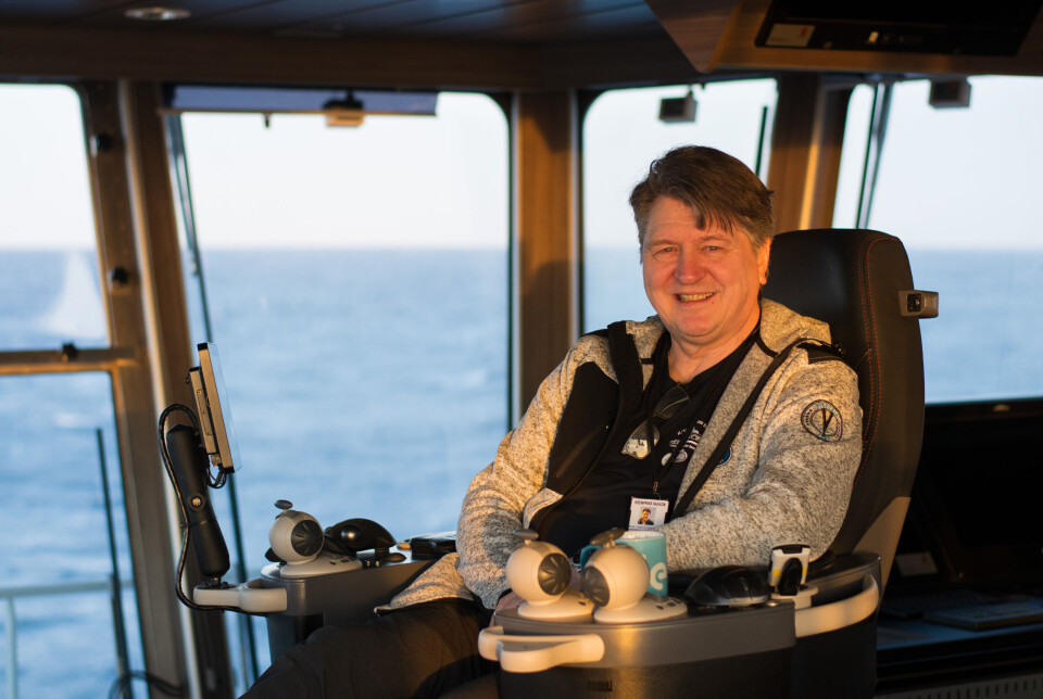 Hallgeir M. Johansen from the Institute of Marine Research is the captain of RV Kronprins Haakon.