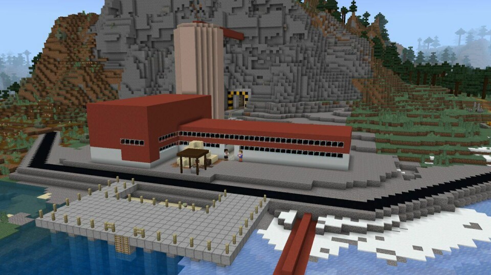 In Sámi Minecraft, students can, among other things, travel to Repparfjorden and examine what the mining tailings contain.