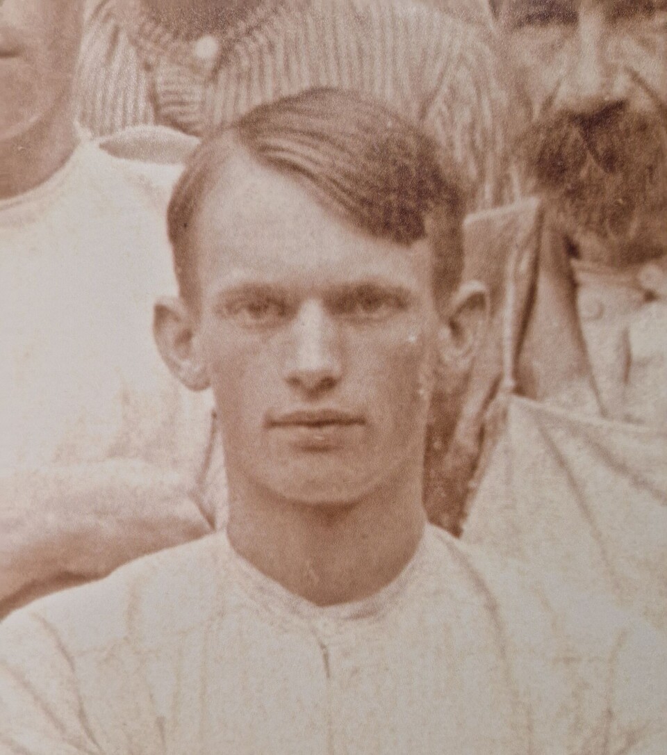 One of the men in the photo is Anton Johannes Hellerich, Tom Hellerich’s grandfather. He came to Norway from Germany, married, and made a life here.