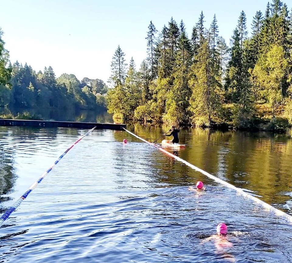 It’s a completely different experience to swim in a warm indoor pool in your swimsuit than it is to fall into a cold fjord, lake, or river.