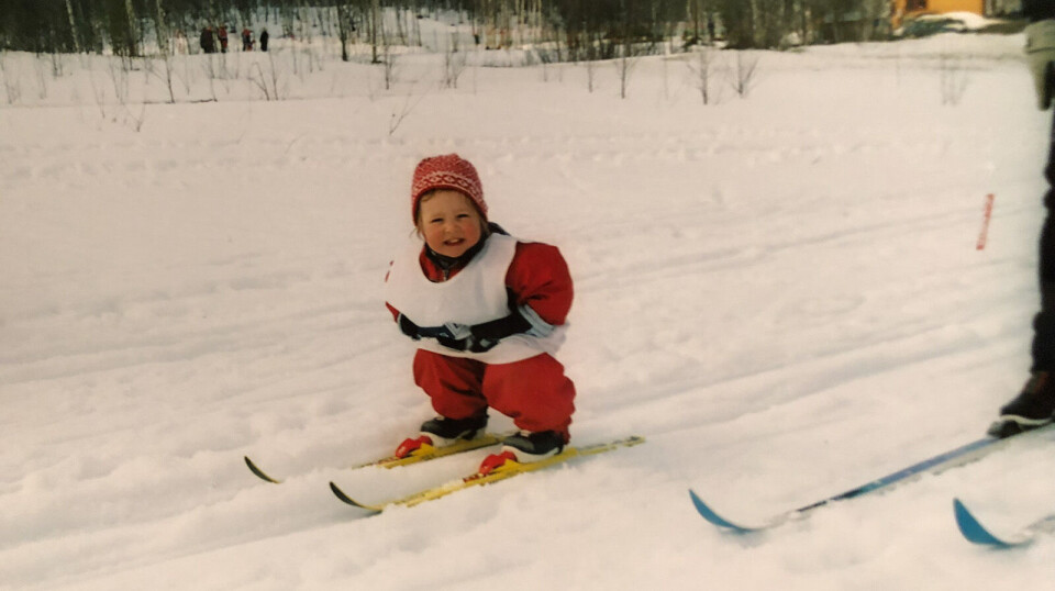 Vilde Nilsen had her starting number on her chest from an early age. At the age of 3-4, she was well into her ski training.