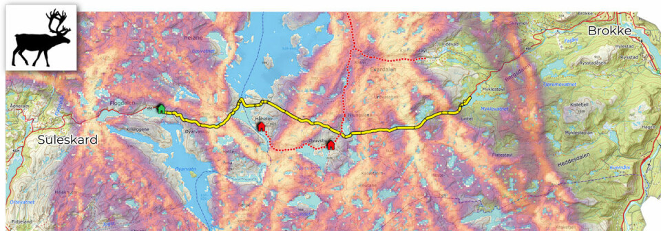 This map shows the 17-kilometre-long tunnel in yellow.