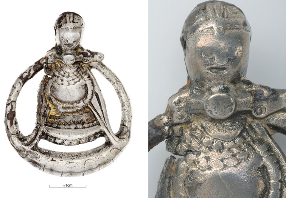 The Aska pendant found in a grave in Sweden is the only known figure from the Viking Age that shows a pregnant woman.