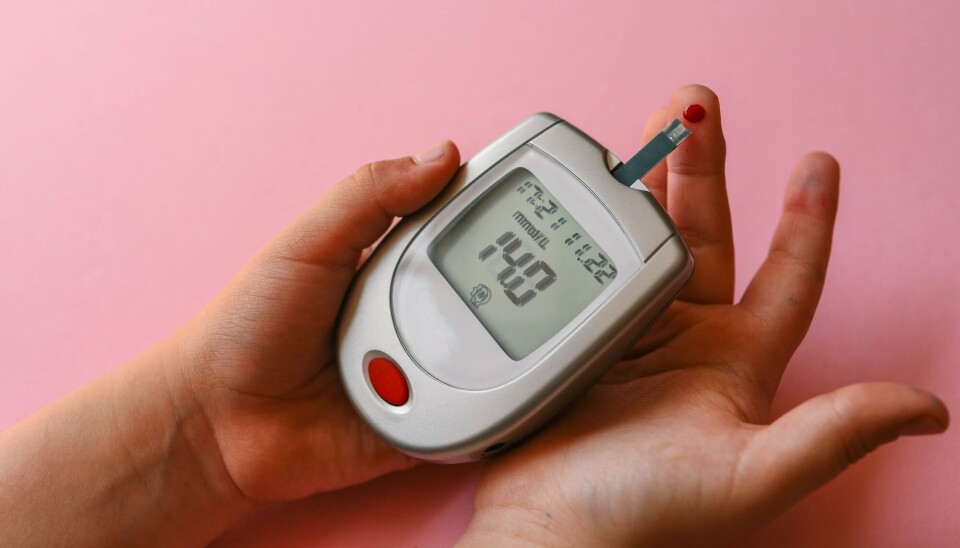 This device measures blood sugar levels in people with diabetes.