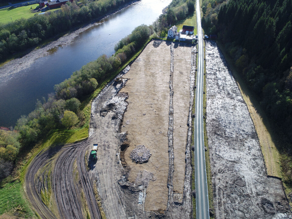 Drone photo of the excavation in 2017.
