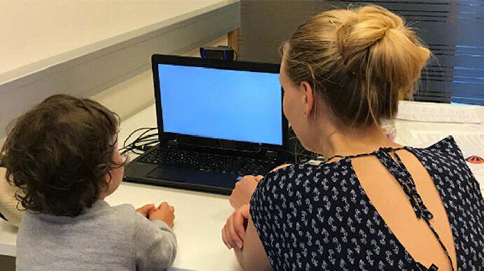 The researchers have tested more than 3,000 children. This photo was taken during one of the experiments.
