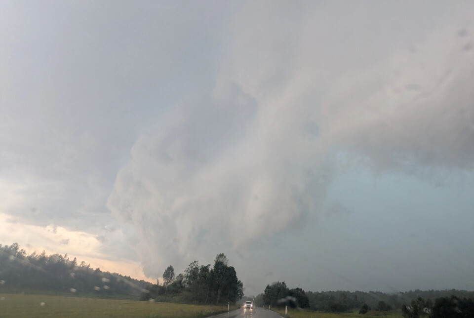 Heading for the rain.