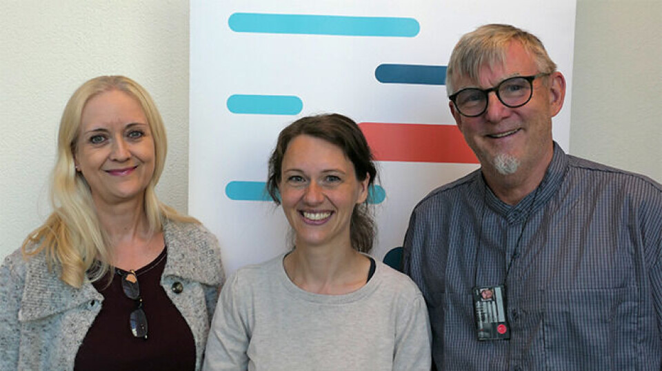 From left: Anne-Kristin Solbakk, researcher Sabine Leske, and Tor Endestad, associate professor of cognitive psychology.