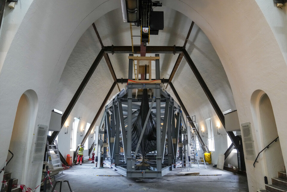 The move of Norway's Viking ships to a new museum is underway The move of Norway's Viking ships to a new museum is underway